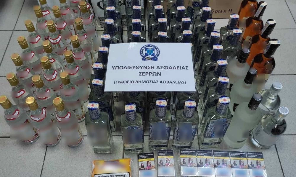 Σέρρες: Έκρυβε στο μαγαζί του 78 φιάλες με λαθραία ποτά
